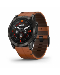  Garmin epix Pro (Gen 2) – Sapphire Edition | 51 mm Carbon Grey DLC Ti. Leather Band 010-02804-30